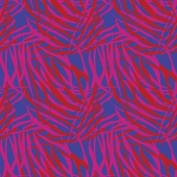 Tropical Leaf Seamless Pattern Design イラスト素材