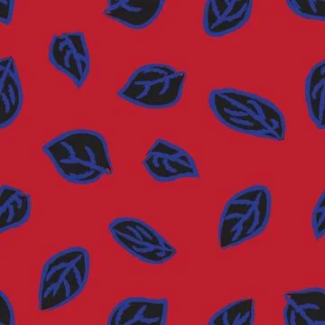 Tropical Leaf Seamless Pattern Design Stock Illustration