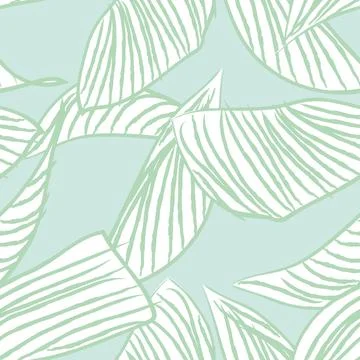 Tropical Leaf Seamless Pattern Design 스톡 일러스트