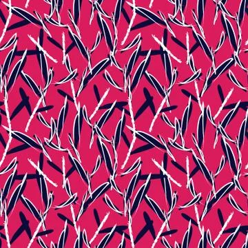 Tropical Leaf seamless Pattern Illustrazione stock