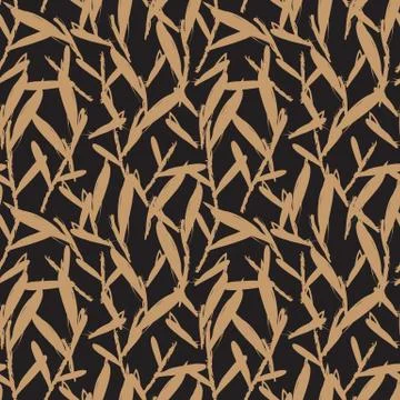 Tropical Leaf seamless Pattern Illustrazione stock