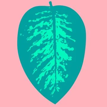 Tropical Leaf Vector Illustration Illustrazione stock