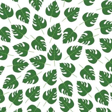 Tropical leafs ecology pattern 스톡 일러스트