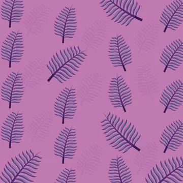 Tropical leafs icon pattern Stock Illustration
