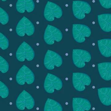 Tropical leafs icon pattern Stock Illustration