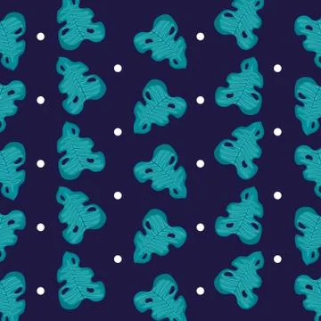 Tropical leafs icon pattern 스톡 일러스트