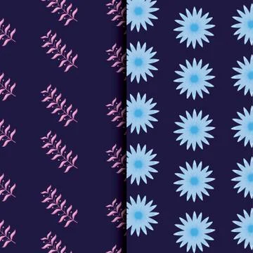 Tropical leafs icon patterns Illustrazione stock