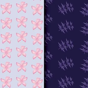 Tropical leafs icon patterns Ilustração Stock