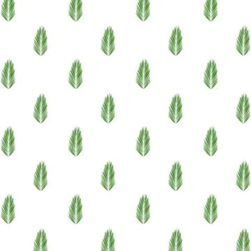 Tropical leafs palms summer pattern Stock Illustration