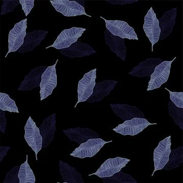 Tropical leafs pattern .Botanical Vector illustration. Tropical plants. Modern Stock Illustration