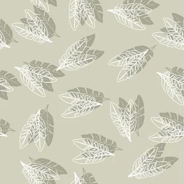 Tropical leafs pattern .Botanical Vector illustration. Tropical plants. Modern Stock Illustration