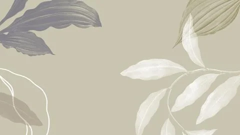 Tropical leafy background Stock Illustration