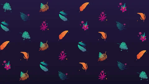 Tropical leaves 8K wiggle pattern loop b... | Stock Video | Pond5