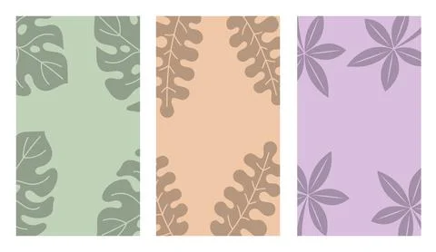 Tropical-leaves-background Stock Illustration