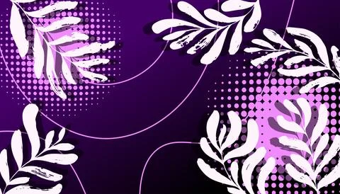 Tropical leaves background Stock Illustration