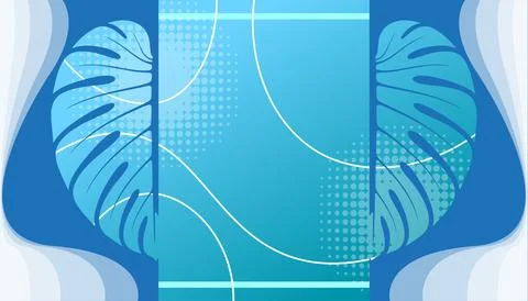 Tropical leaves background Stock Illustration