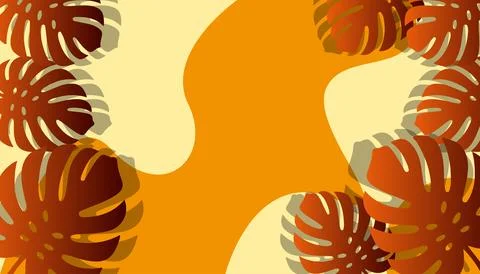 Tropical leaves background Illustrazione stock