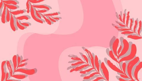 Tropical leaves background Stock Illustration