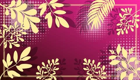 Tropical leaves background Stockillustratie
