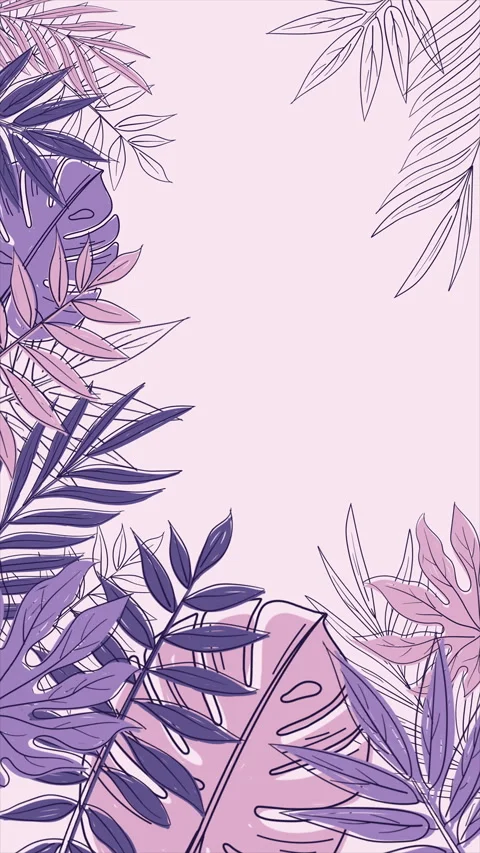 Tropical leaves background on a seamless loop Stock Footage 311541904