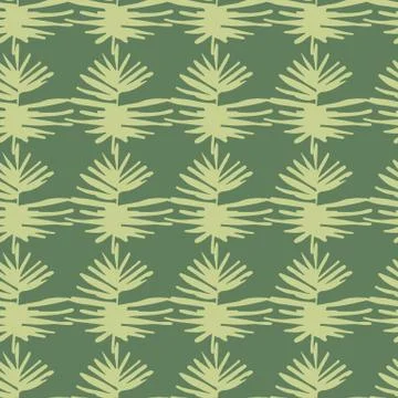 Tropical leaves exotic seamless pattern. Light yellow foliage silhouettes on  Illustrazione stock