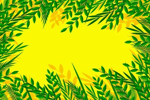 Tropical leaves patterned background Illustrazione stock