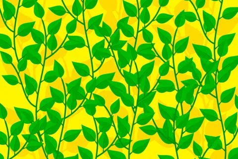 Tropical leaves patterned background Stock Illustration