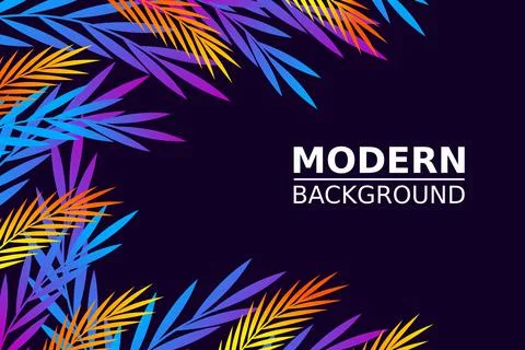 Tropical leaves patterned background Stock-Illustration