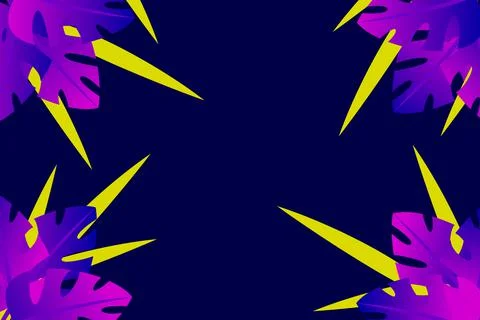 Tropical leaves patterned background Stock Illustration