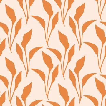 Tropical leaves seamless pattern Stock Illustration