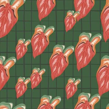 Tropical leaves seamless pattern. Rainforest leaf endless wallpaper. Exotic h Stock Illustration