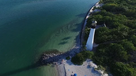 Tropical Lighthouse Push Stock Footage 116262293