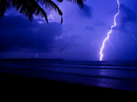 Tropical Lightning Stock Photos