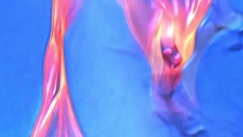 Tropical Liquid Paint Flow Abstract 4K Loop Stock Footage 325802841