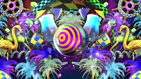 Tropical Memphis Background Видео 344954540