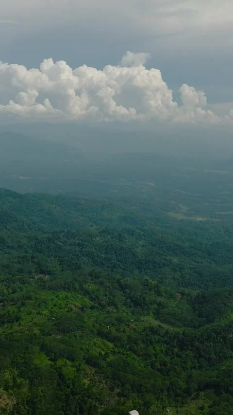 Tropical mountain slopes in the Philippines. Stock Footage 265271059