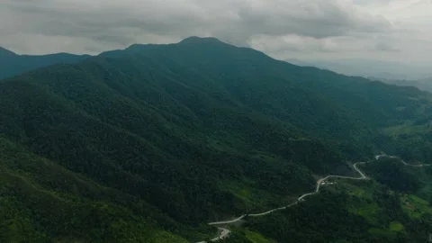 Tropical mountain with valley in the Philippines. Vídeo Stock 250853774