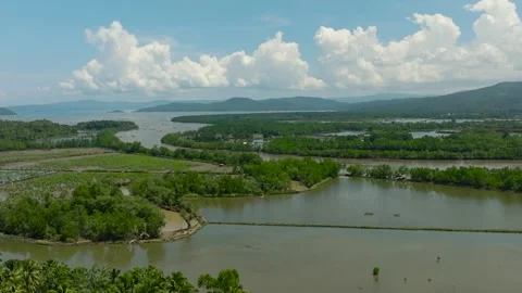 Tropical mountain view in the Philippines. Stock Footage 258725806