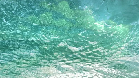 Tropical Ocean Slow Motion Overlay Stock Footage 105601046
