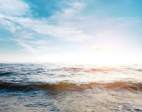 Tropical ocean sunset Stock Photos