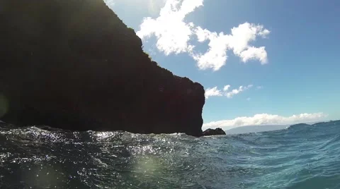 Tropical Ocean Surface (slow motion) Maui 스톡 동영상 42904973