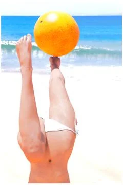 Tropical orange Stock Illustration