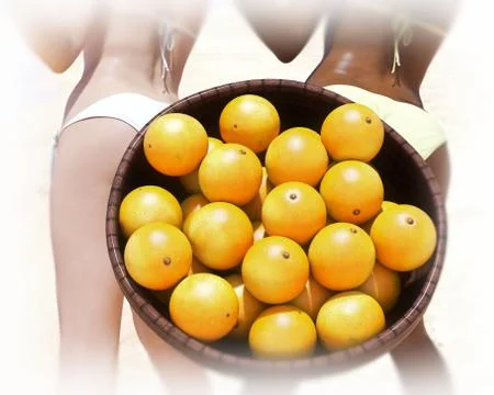 Tropical oranges Stock Illustration