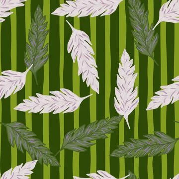 Tropical palm leaf seamless pattern. Exotic leaves ornament. Foliage backdrop Stock Illustration