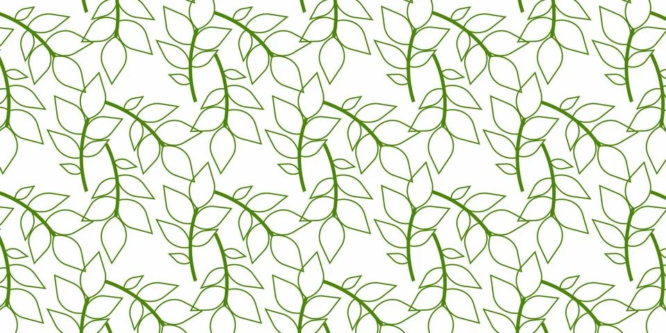 Tropical Palm Leaf Seamless Pattern Background Stock Illustration