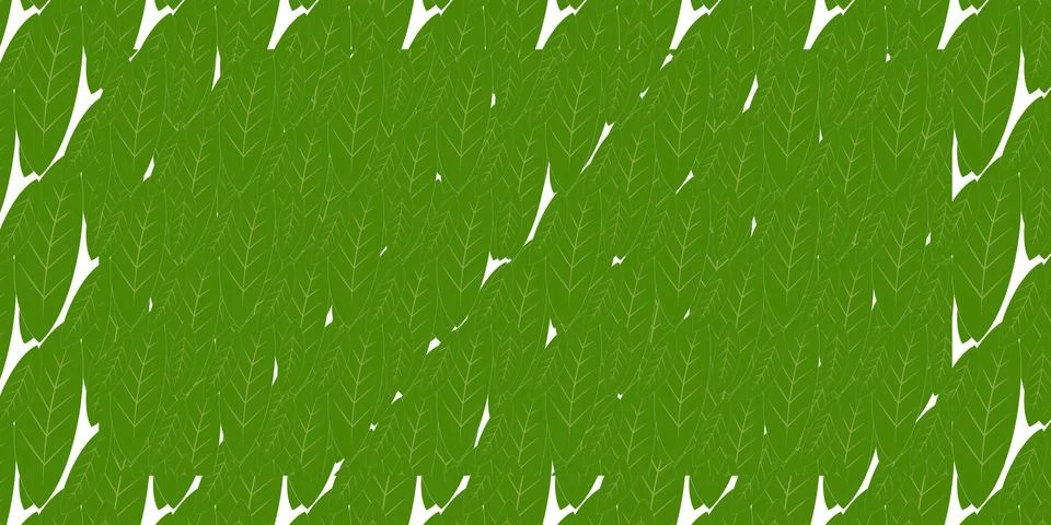 Tropical Palm Leaf Seamless Pattern Background Stock Illustration