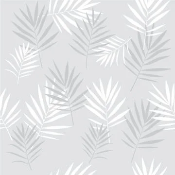 Tropical palm leaves seamless pattern Stock-Illustration