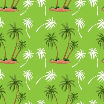 Tropical Palm Tree Pattern Stock-Illustration