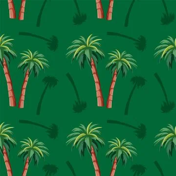 Tropical Palm Tree Pattern Stock-Illustration