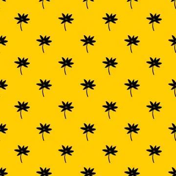 Tropical palm tree pattern vector イラスト素材